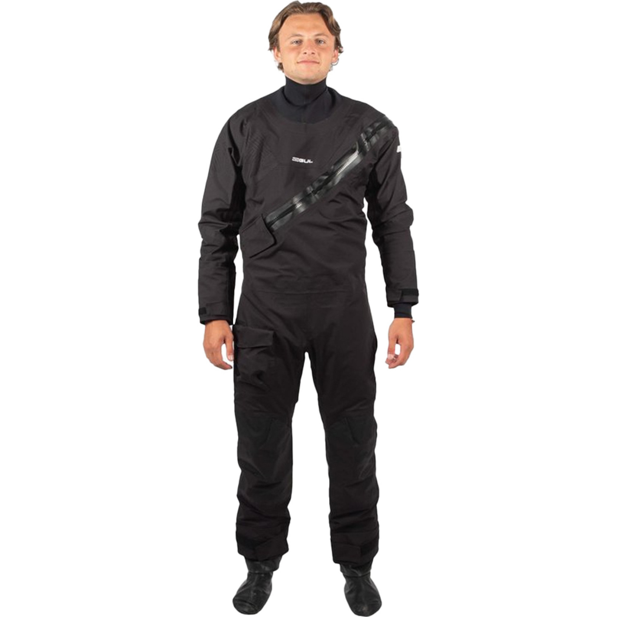 2025 Gul Mens Dartmouth Eclip Zip Drysuit GM0378-B9 - Black